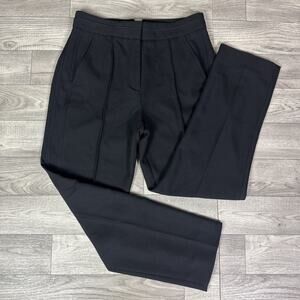 ME+EM Perfect Workwear Slim Crop Trouser Pants High Rise Black sz 4